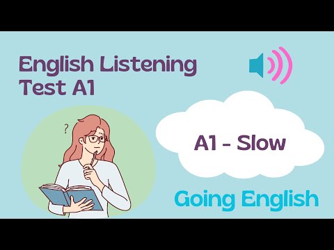 (A1)  Listening Test A1 Slow | Going English Prep 📝