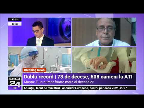Musta: Sistemul medical e aproape de limită. „Dacă nu se iau măsuri, vom pierde bătălia cu virusul”