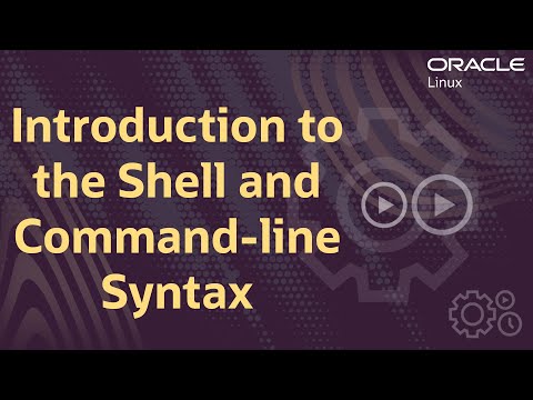 Introduction to the Shell and Command-line Syntax