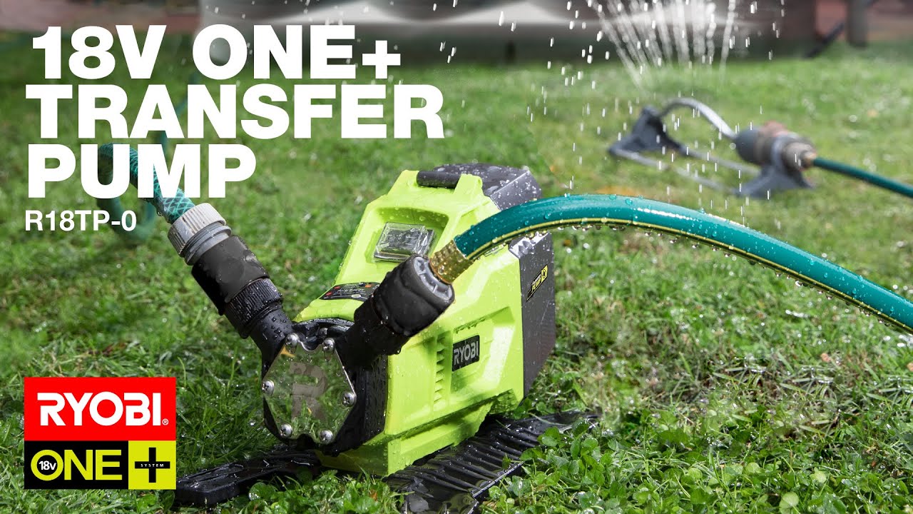 Ryobi ONE+ Transfer Pump 18V R18TP150 5.0Ah Kit