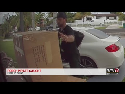 Florida porch pirate picks too-big package