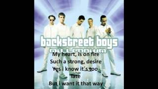 No Goodbyes= I Want It That Way--BSB