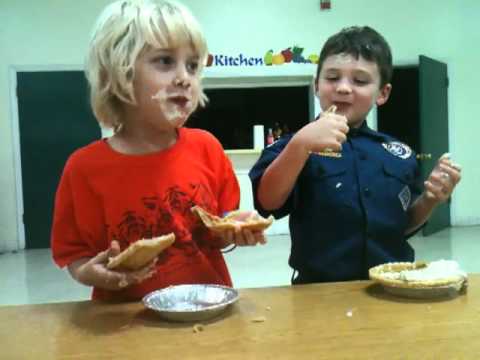 2010 Cub Scout Pack 313 Pie Eating Contest - Finnegan