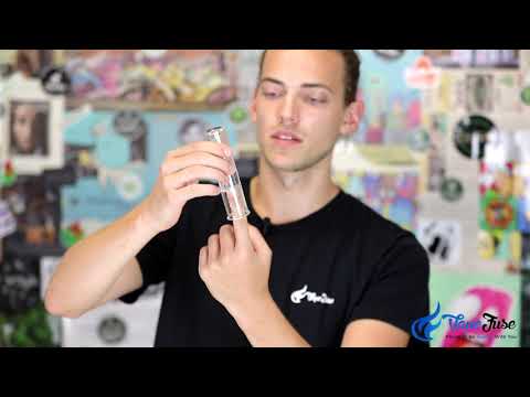 Part of a video titled How to Fill Up a Vaporizer Water Bubbler - YouTube