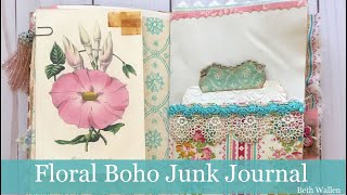 Boho Floral Junk Journal by Beth Wallen!