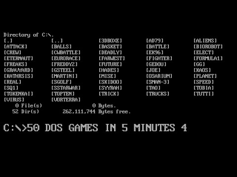 50 DOS games in 5 minutes 4: Obscure Edition