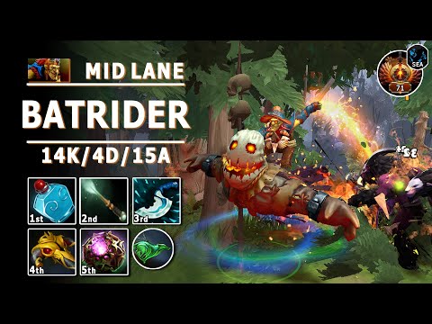 Batrider Mid Lane | 7.31b | RSG.X1aOyU Pro Bat Play | Dota 2 Immortal Gameplay
