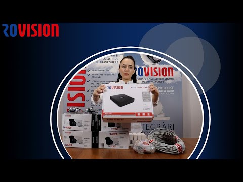 Sistem supraveghere 6 camere 2MP full hd, DVR 8 canale, accesorii si hard incluse