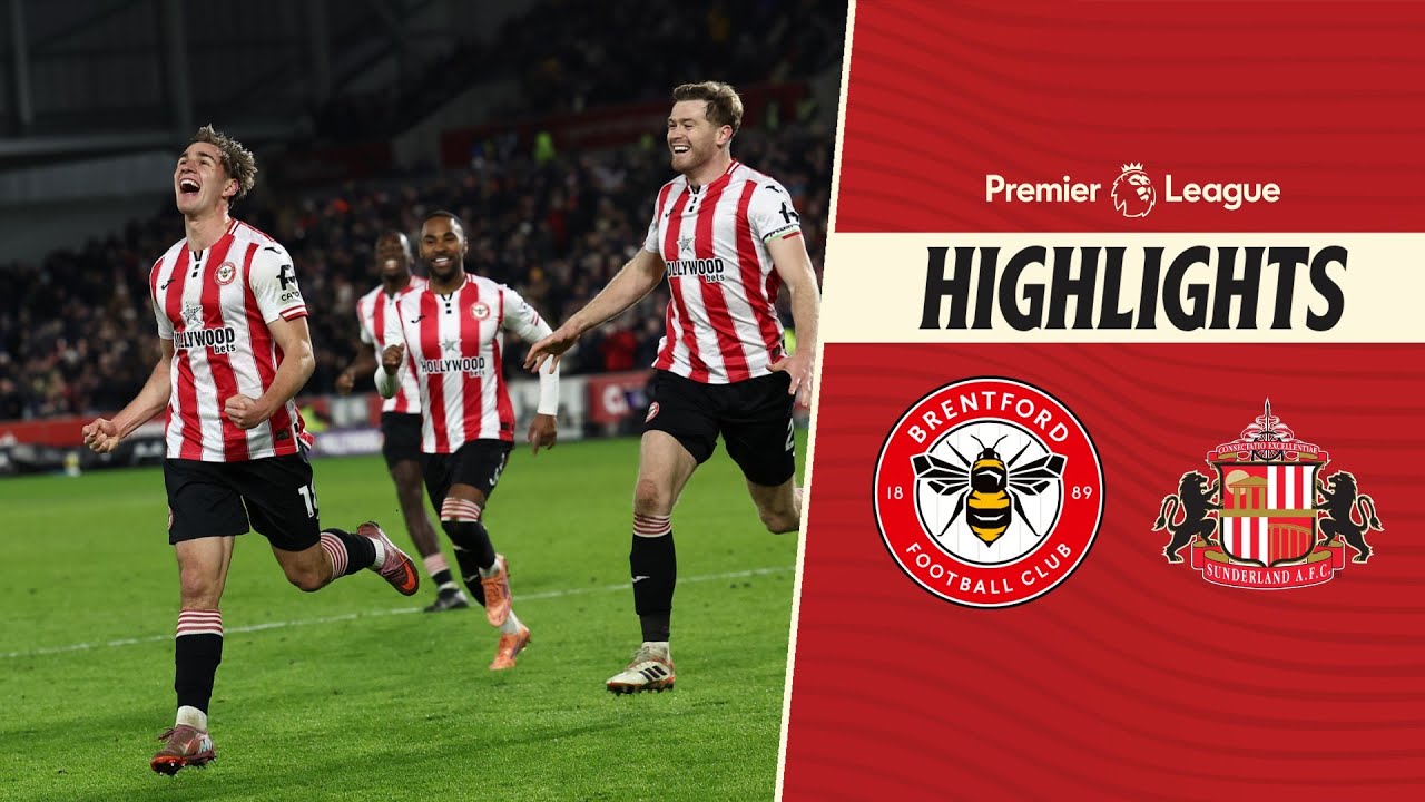 Brentford vs Sunderland Highlights - England, Premier League