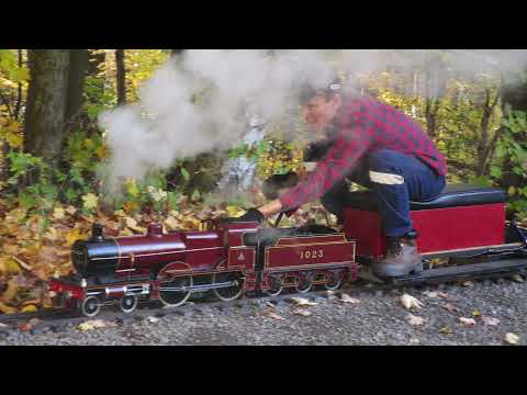 50 Year Old Maid of Kent Live Steam Locomotive Running at the Ottawa Valley Live Steamers