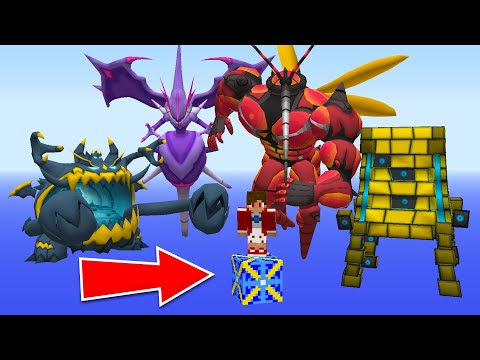 SOBREVIVI 24 HORAS EM APENAS 1 BLOCO DAS ULTRA BEAST