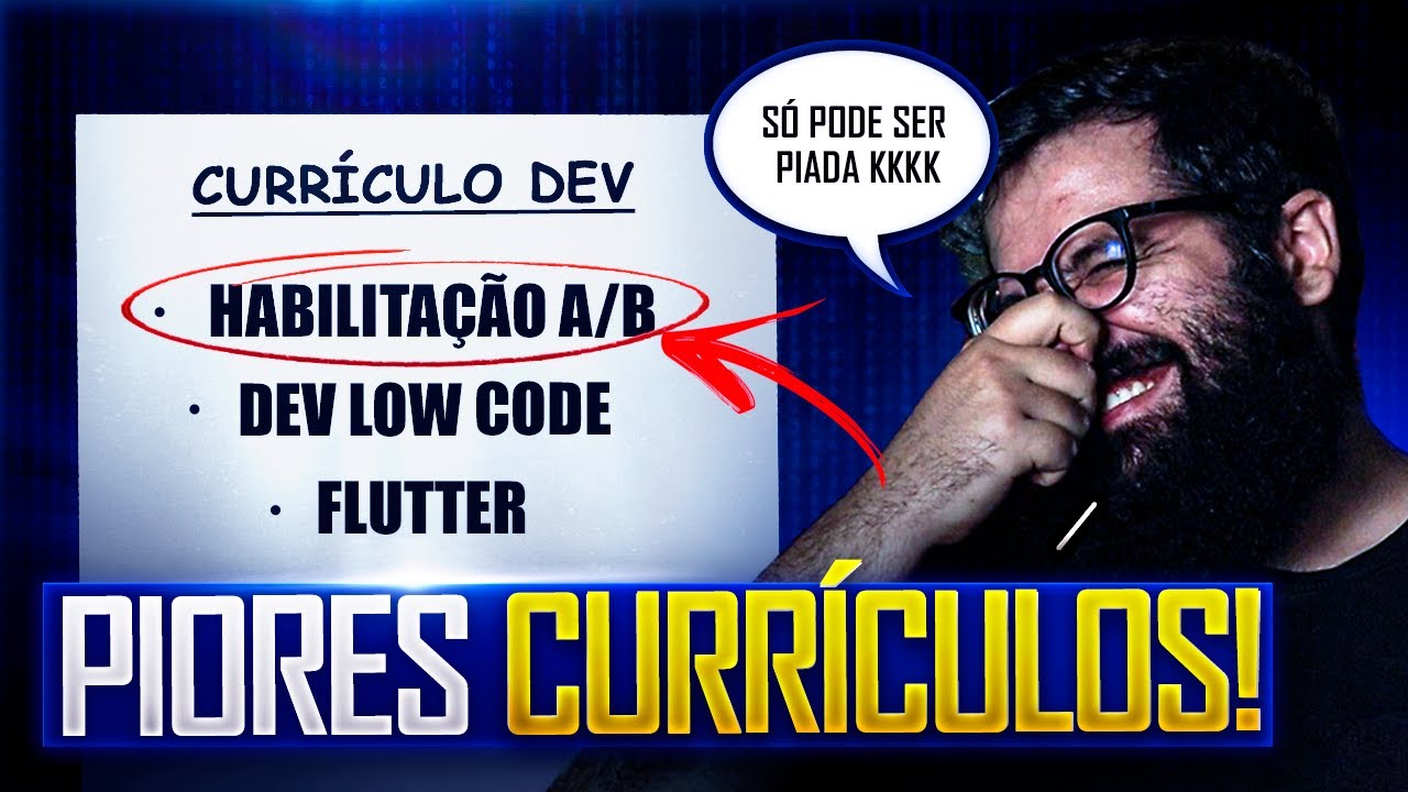 #1 - REAGINDO ao CURRÍCULO dos INSCRITOS! (Pior currículo que eu já vi)