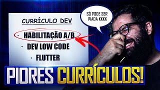 #1 - REAGINDO ao CURRÍCULO dos INSCRITOS! (Pior currículo que eu já vi)