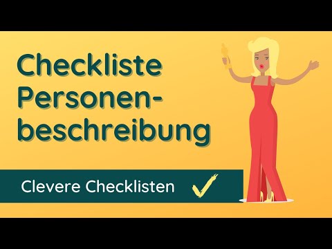 Checkliste ✅ Personenbeschreibung - finde deine Fehler