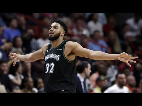 Karl Anthony Towns 34 Pts 18 Rebs 6 Blocks vs Heat! 2018-19 NBA Season
