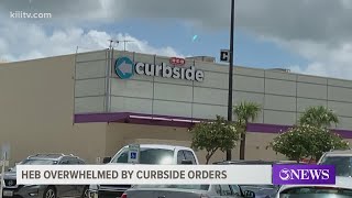 H-E-B overwhelmed by curbside service orders