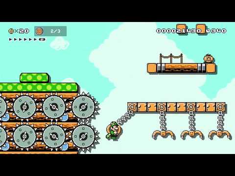 5-2: Windy City Treehouse by NWRSMB2 - Super Mario Maker 2 - No Commentary 1cb 022020