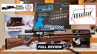 CRAZY 8's (Affordable Airgun Target) REVIEW vs AVENGE-X in .22 Cal (Auto-Reset Airgun Target)