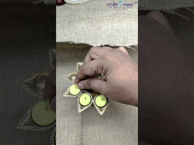 Vedic Cow Ghee Wax Free Diya Batti - 60 pcs video