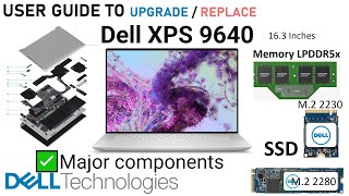 Dell XPS 9640 's Major components | Ability to upgrade Dell XPS 2024 #dellsupport