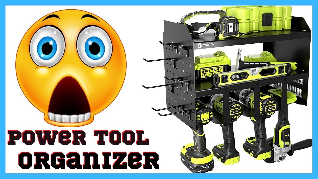STURDY Power Tool Organizer  Wall Mount