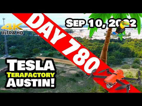 GIGA TEXAS ECO PARADISE REVEALED! - Tesla Gigafactory Austin 4K  Day 780 - 9/10/22 - Tesla Texas