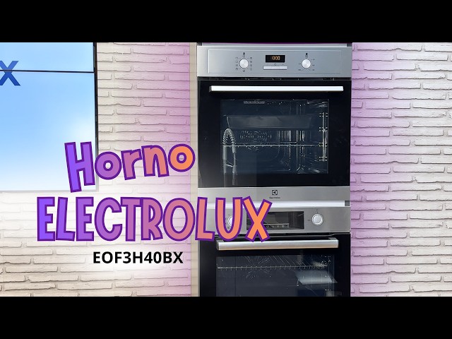 Vídeo relacionado con Electrolux EOH3H54X Horno Eléctrico de Convección, Multifunción, Grill Integrado, Serie 300, 7 Funciones, Cocción Multinivel, Limpieza AquaClean, 72 L de Capacidad, Inox Antihuellas, Clase A+
