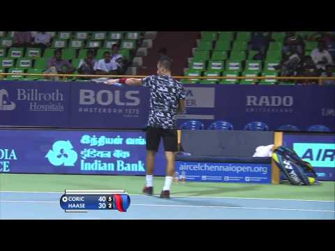 ACO 2015 - Day 1: Match 3 Highlights - B Coric vs R Haase
