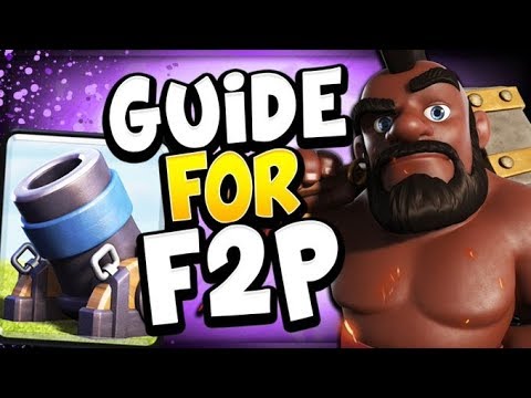 HOW TO FULLY MAX A DECK AS A F2P PLAYER in CLASH ROYALE