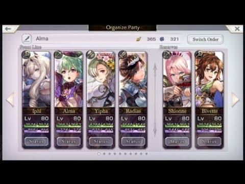 Another Eden - My Favorite Party (Solo DPS: Alma + Tank: Radias AS + Support: Iphi & Yipha AS)