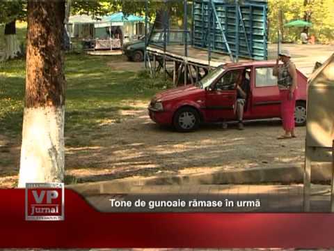 Tone de gunoaie rămase în urmă