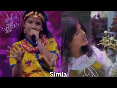 The voice kids - episode 17.     Season—-3 makhamali choli chaidaina by simla in semi final
