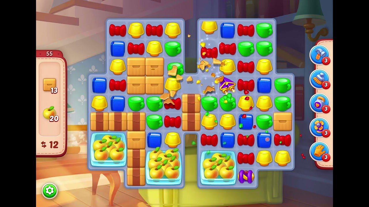 HomeScapes Level 55 no boosters (2025)