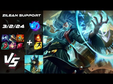 SUPPORT Zilean vs Nami - NA Grandmaster Patch 14.22