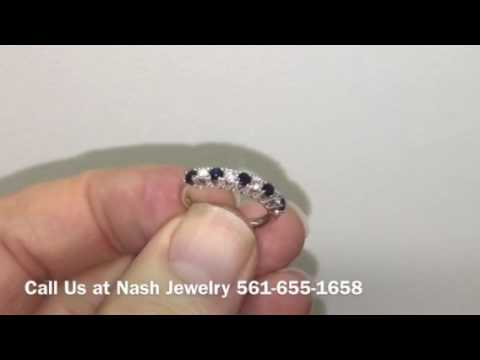 A diamond sapphire ring for your love!