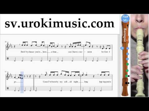 Lär Dig Spela Blockflöjt (Barock) Adele - When We Were Young Tabs Nybörjare Del 2 um-i492