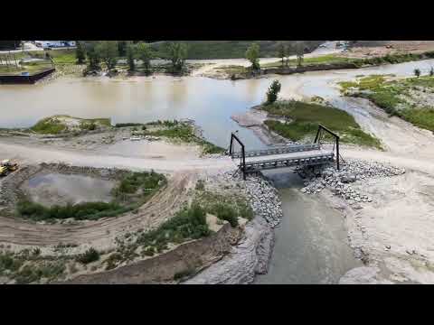 Sanford Dam and Village Park construction (7/19/2022).