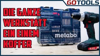 Perfekte Geschenkidee ! Die mobile Werkstatt von METABO - SB18L Akkuschlagbohrschrauber + Zubehör