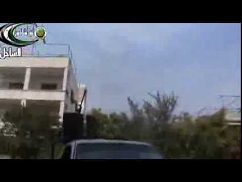 التصدي للطيران الحربي في سماء بلدة سلمى في ريف اللاذقية من قبل ألوية أحفاد الرسول