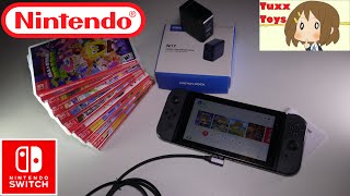 Switch Dock Charger Adapter, HDMI AC Adapter Charger for Switch, 3 in 1 USB C Charge Nintendo Switch