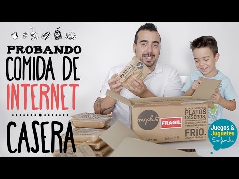 PROBANDO COMIDA CASERA RÁPIDA Y FÁCIL // Pidiendo en #MiPlato