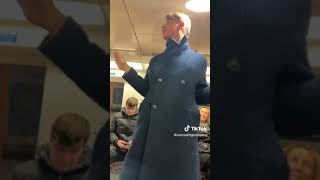 Funny Drunk Man Explains Traing Driving in Snow #londonunderground #tfl #overground