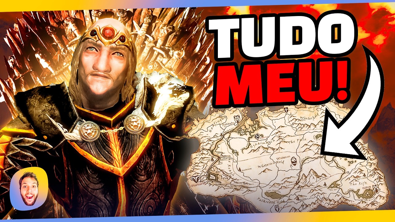 Virei REI de Skyrim no modo Game Of Thrones