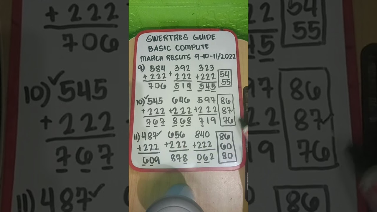 Swertres Guide / Swertres Basic Computation #Tutorial