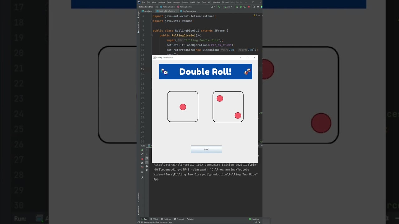 I made this Rolling Dice Game (Java GUI)