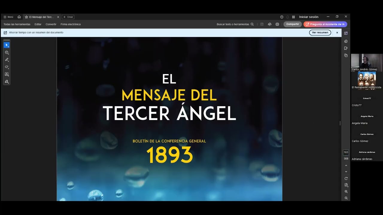 "EL MENSAJE DEL TERCER ANGEL. PARTE 19.  Andrés Gómez.