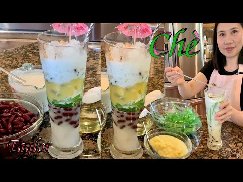 Chè Ba Màu - Cách Làm Chè Ba Màu Đơn Giản Nhanh Lẹ Ăn Là Ghiền  - Vietnamese Three Color Dessert