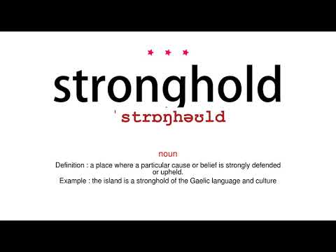 How to pronounce stronghold - Vocab Today