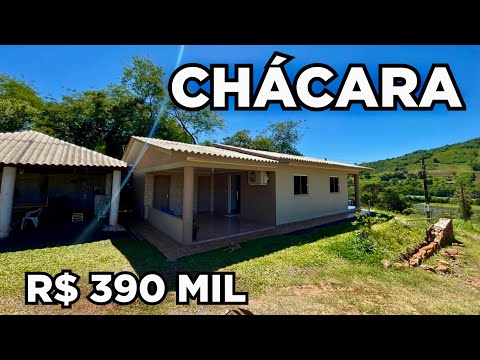 (VENDIDO) CHÁCARA CASA 3 QUARTOS GALINHEIRO GALPÃO FRUTAS RIO E LAVOURA R$390MIL
