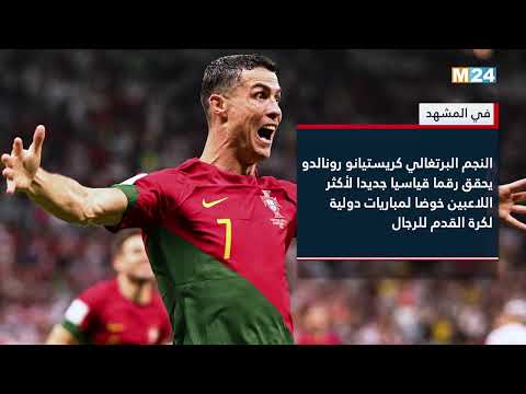 في المشهد كريستيانو رونالدو يحطم رقما قياسيا عالميا